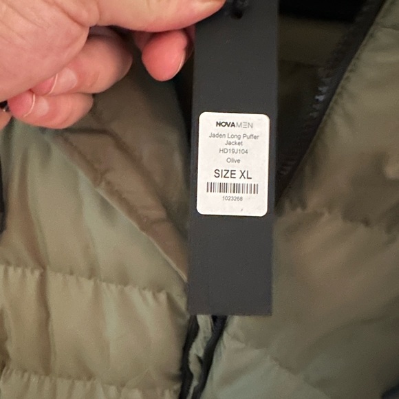 Mens Nova Jaden Coat XL in Olive (049) Brand New W/tags still attached - Picture 7 of 8